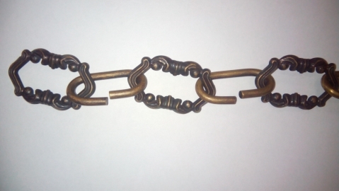 Цепь  для светильника в патенированной латуни